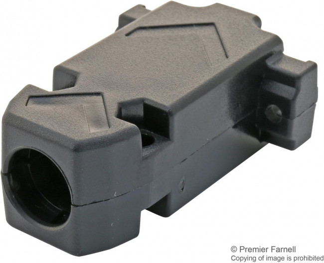 17E-1724-1, D-Sub Backshells 9P PLASTIC D-HOOD