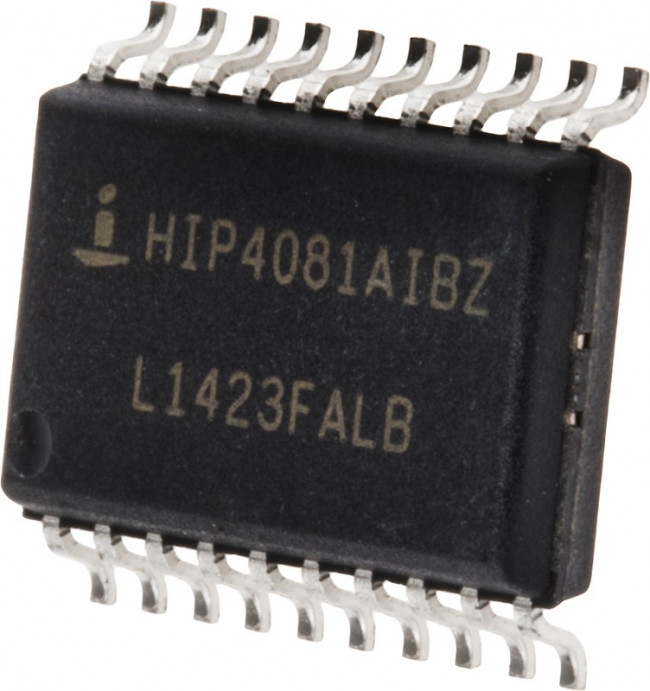 HIP4081AIBZ, IC: driver; H-bridge; MOSFET gate driver; SO20; -2.5?2.5A; Ch: 4
