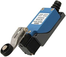 KZ-8104 (TZ-8104) Al, Выключатель путевой с поворотным рычажным роликом KZ-8104, NO-NC (4P), IP64, 5 А, 250 В, 15 мОм, корпус из сплава алю