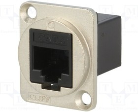 CP30222M, Соединитель, FT, Кат: 6, Конф: 8p8c, гнездо RJ45, с обеих сторон
