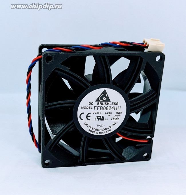 Вентилятор Delta Electronics FFB0824HH 24v 0.25A 3pin 80x80x25