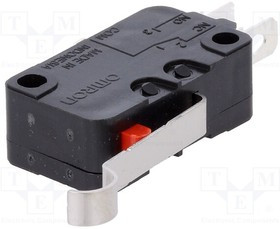 D3V-164-1A5, Микропереключатель SNAP ACTION; с рычагом с имитацией ролика