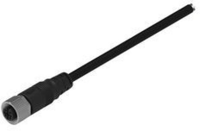 643621120305, Cable Assembly, Polyamide 6.6, M12 Socket - Bare End, 5 Conductors, 2m, IP67, Straight, Black 643621120305, Cable Assembly, Polyamide 6.6, M12 Socket - Bare End, 5 Conductors, 2m, IP67, Straight, Black