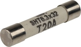 8020.5024.G, 20A T Ceramic Cartridge Fuse, 6.3 x 32mm