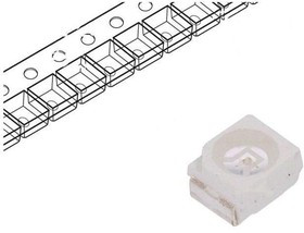 FYLS-3528NUBC, LED; SMD; 3528,PLCC2; blue; 350?500mcd; 3.5x2.8x1.9mm; 120°; 20mA