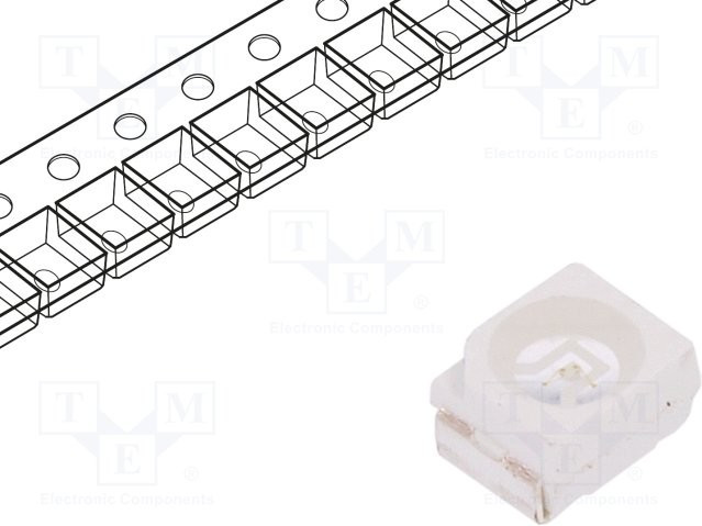 FYLS-3528NUBC, LED; SMD; 3528,PLCC2; blue; 350?500mcd; 3.5x2.8x1.9mm; 120°; 20mA