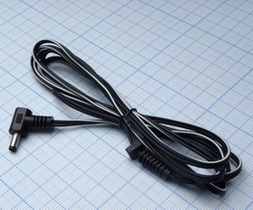 штекер 4.0 прямой с шнуром 1.8М, штекер питания с кабелем