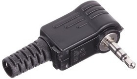 171-3325-EX, Phone Connectors 2.5MM R/A STEREO BK