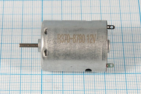 Двигатель 12В, 0,039А, левый, скорость(об/мин) 2500, размер 24,4x34m42,8, R370-8780