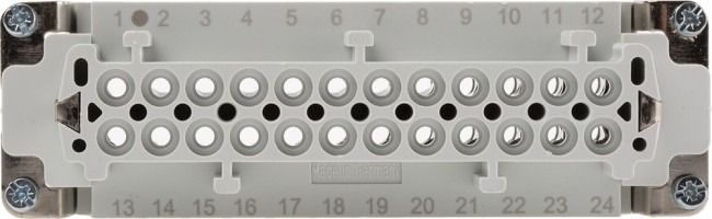 10187000, Heavy Duty Power Connector Insert, 16A, Female, H-BE Series, 24 Contacts 10187000, Heavy Duty Power Connector Insert, 16A, Female, H-BE Series, 24 Contacts