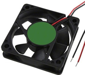 OD6015-05HB, DC Fans DC Fan, 60x60x15mm, 5VDC, 16CFM, Ball Bearing, 2x Lead Wires