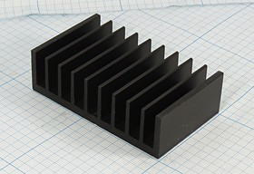 Радиатор охлаждения 85x 50x 25, F45, Al, черный, HS036-50