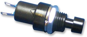 R13-509A-05-BB, Кнопочный переключатель, Серия R13, 7 мм, SPST-NO, Выкл.-(Вкл.), Круглый, Черный