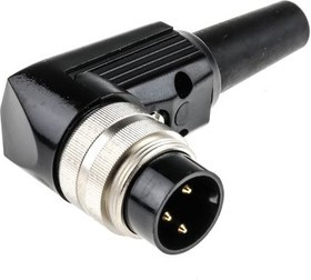 WSV30, Разъем DIN Аудио / Видео, 3 контакт(-ов), Штекер, Монтаж на Кабель, Пайка