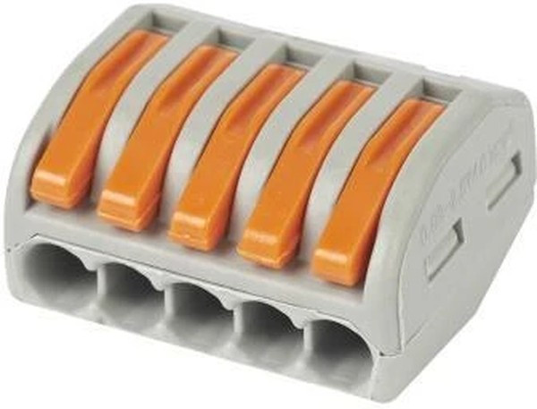 Клемма соединительная СК-415 (0.5-4мм²) 5-проводная с рычагом 081-19-03 HLT