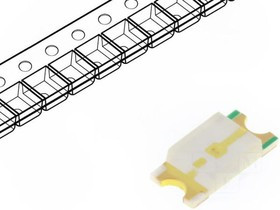 OF-SMD3216PG, LED; SMD; 1206; green; 600?1300mcd; 3.2x1.6x0.68mm; 120°; 2.8?3.4V