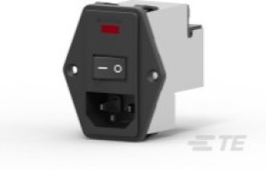 PE0SXDSXB, AC Power Entry Modules 10A DUAL FUSE HORIZONTAL MOUNT