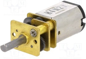 POLOLU-3043, Двигатель: DC, с редуктором, HPCB 12V, 12ВDC, 750мА, Ось: D профиль