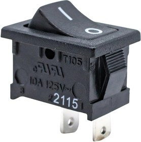 RA11131121, Rocker Switches 10A 125VAC 4.8mm Tab Off-On