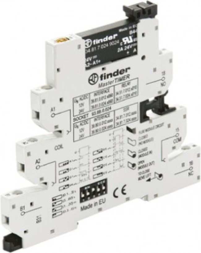 39.80.0.024.9024, Series 39 Series Solid State Interface Relay, 26.4 V ac/dc Control, 2 A Load, DIN Rail Mount