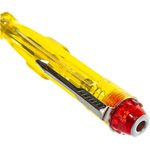 56501, Отвертка индикаторная, желтая ручка 100 - 500 В, 140 мм