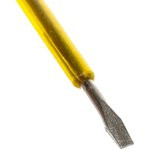 56501, Отвертка индикаторная, желтая ручка 100 - 500 В, 140 мм