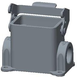 T1610063220-000, Heavy Duty Power Connectors Hood 40MM L M20 Lock PG2x16 Side Entry