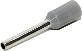 Наконечник штыревой втулочный изолированный KTE 0.75-10V 0.75мм2/L=10мм/Серый (упак=500 шт.)