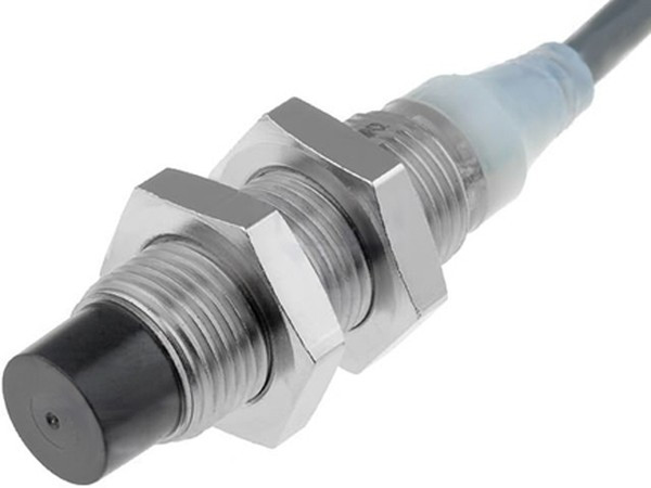 E2A-M12LN08-WP-B1 2M, Inductive Barrel-Style Proximity Sensor, M12 x 1, 8 mm Detection, PNP Output, 12 24 V dc, IP67
