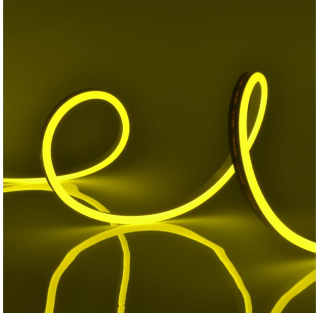 Светодиодная лента NEON ULS-N11-2835- 120LED/m-8mm- IP67-DC24V-10W/ m-15M-YELLOW UL-00009102