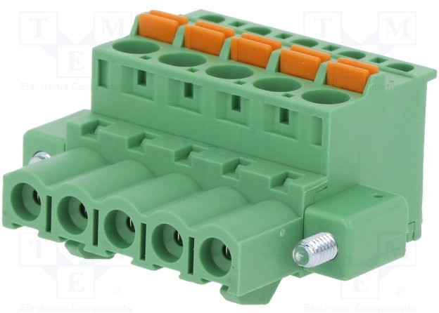 2EDGKDBM-5.0-05P-14-00AH, Разъемный клеммник, 5мм, Кол-во полюс: 5, угловой 90°, вилка, 320В 2EDGKDBM-5.0-05P-14-00AH, Разъемный клеммник, 5мм, Кол-во полюс: 5, угловой 90°, вилка, 320В