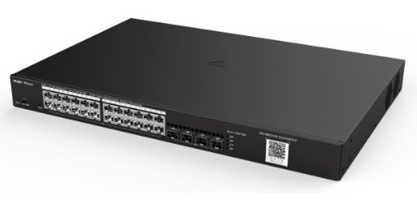 Коммутатор Reyee 24-Port Gigabit L2 Managed POE Switch, 24 Gigabit RJ45 POE/POE+ Ports, 4 SFP Slots, 370W PoE power budget, 19-inch Rack-mou Коммутатор Reyee 24-Port Gigabit L2 Managed POE Switch, 24 Gigabit RJ45 POE/POE+ Ports, 4 SFP Slots, 370W PoE power budget, 19-inch Rack-mou