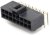 105314-1316, Headers &amp; Wire Housings NanoFit RA Hdr TH DR 16Ckt 0.76um Au Blk