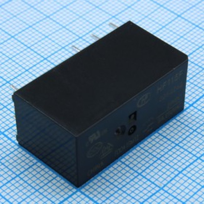 HF115F/024-2Z4B, Реле силовое, 8 А, 24 В, две группы на переключение