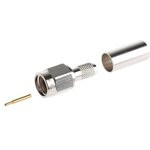 J01150A0039, Вилка, SMA, "папа", прямой, 50Ом, RG142, RG223, RG400, пайка, обжим