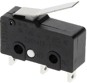 SAJ25YXUL1147SDTSEQ, Микропереключатель, Субминиатюрный, Upward Bent Hinge Lever, SPDT, Solder Lug, 5 А SAJ25YXUL1147SDTSEQ, Микропереключатель, Субминиатюрный, Upward Bent Hinge Lever, SPDT, Solder Lug, 5 А
