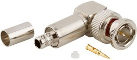 031-71010-RFX, RF Connectors / Coaxial Connectors 75OHM CRIMP ANG PLUG/RG59