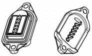 M9K701-400L, MultiMag 6, Straight Panel Mount Female Magnetic Connector, PCB Termination M9K701-400L, MultiMag 6, Straight Panel Mount Female Magnetic Connector, PCB Termination