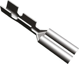 42067-1, FASTON .110 Uninsulated Female Spade Connector, Receptacle, 2.79 x 0.51mm Tab Size, 0.2mm² to 0.4mm²