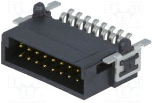 15150162601333, Разъем плата-плата, "папа", PIN 16, 1,27мм, Серия har-flex, 2,3А