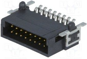 15150162601333, Разъем плата-плата, "папа", PIN 16, 1,27мм, Серия har-flex, 2,3А