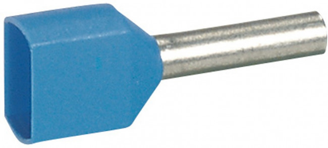 Наконечник кабельный изолир. двойн. Starfix 2х0.75кв.мм син. Leg 037687