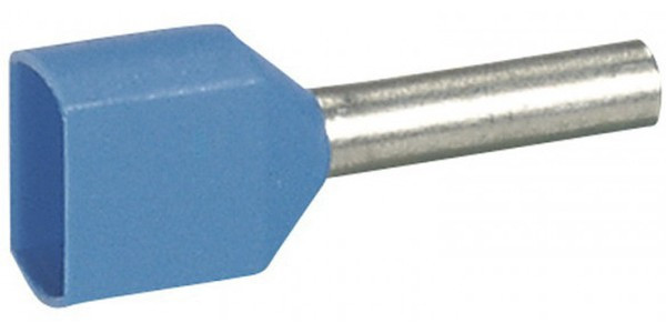 Наконечник кабельный изолир. двойн. Starfix 2х0.75кв.мм син. Leg 037687