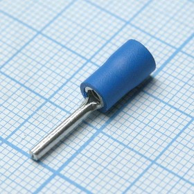 PTV2-12, (частично окисленные), наконечник кабельный - штекер круглый с изоляцией 1.9х12мм, сеч. провода 1.5-2.5мм2