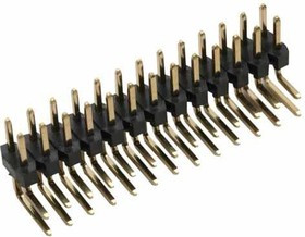 M22-2540205, Headers &amp; Wire Housings 2+2 DIL HORIZONTAL GOLD PIN HEADER