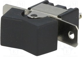 RSL123A1, ROCKER; SP3T; Pos: 3; (ON)-OFF-(ON); 3A/250VAC; black; none; 20m?