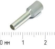 Клемма наконечник кабельный 2.8x10мм, сечение кабеля 4.0кв.мм, обжимной, серый, LT040010; Q-2602 Z клемма нак/каб 2,8x10\3,2\S 4,0\обж\сер\L