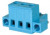 TBP01P1W-508-03BE, Pluggable Terminal Blocks Terminal block, pluggable, w screw lock, 5.08, plug, 3 pole, blue