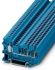3033029, DIN Rail Terminal Blocks STU 2.5-TWIN BU