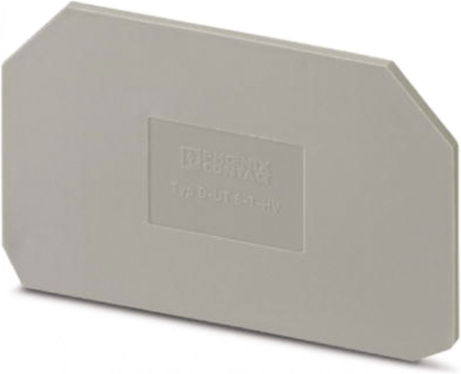 Крышка концевая D-UK 6-T /2,2mm, для винтовых клемм UK 6-T.., серая